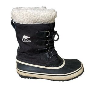 SOREL Women’s Winter Waterproof Carnival Snow Boot Black 7
